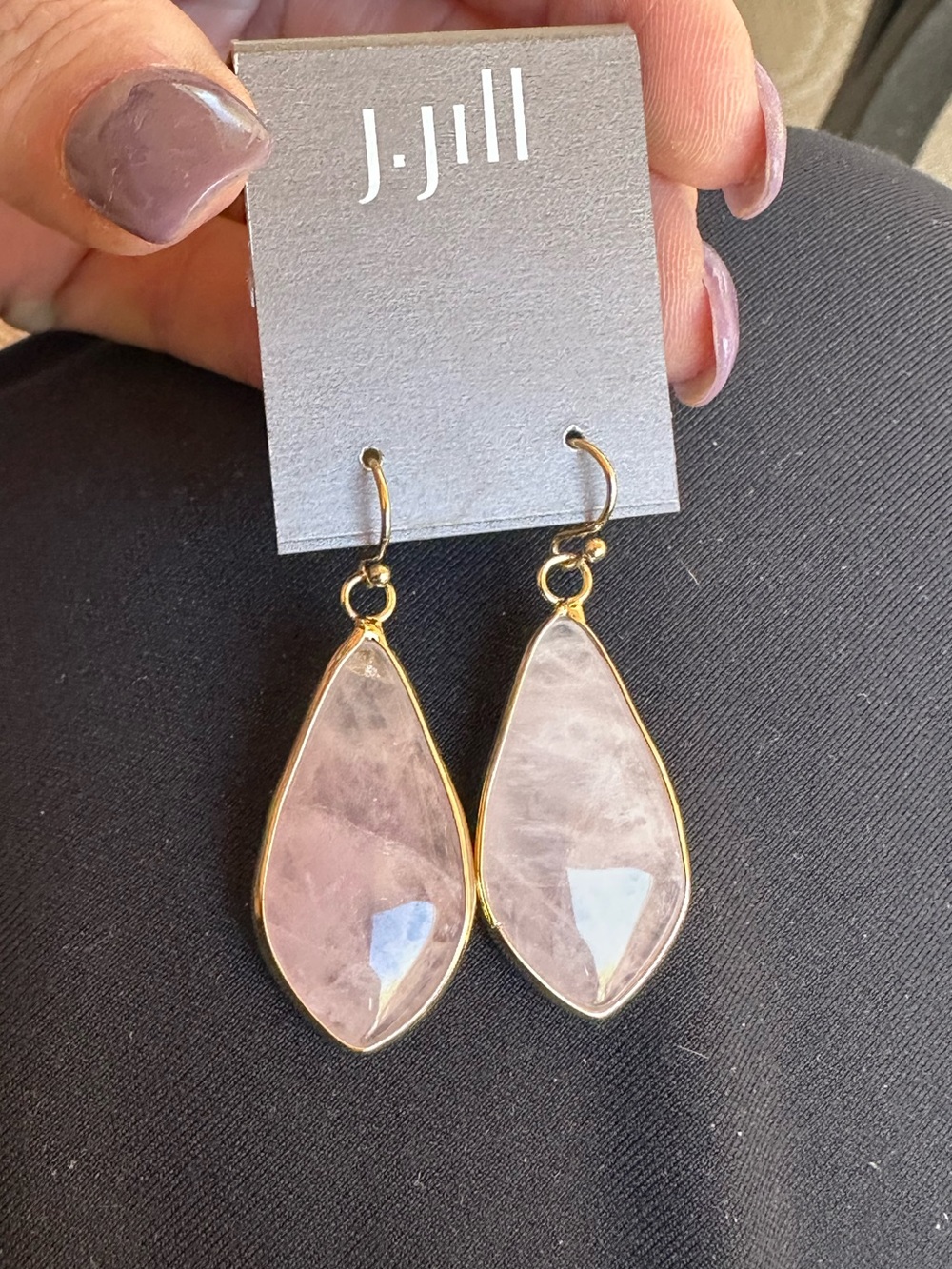 J.Jill "Pink Skies" Quartz Drop Earrings